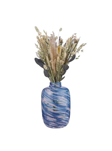 Butlers Butlers Vase SWIRL in Blau / Pink