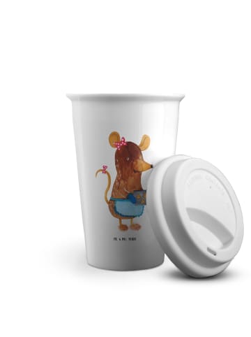 Mr. & Mrs. Panda To Go Becher Maus Kekse ohne Spruch in Weiß