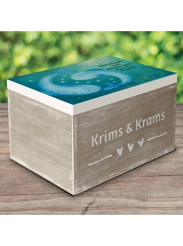 Mr. & Mrs. Panda Holzbox mit Deckel Sternzeichen Fische Design m... in Weiß