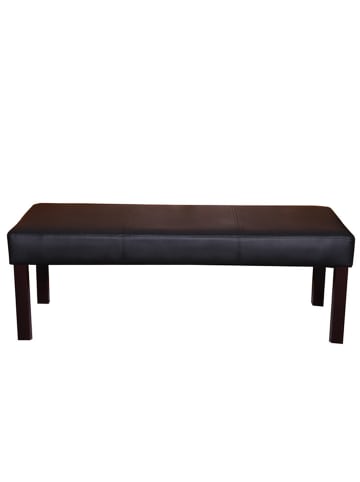 MCW Sitzbank M37, 120x43x49 cm schwarz, dunkle Beine
