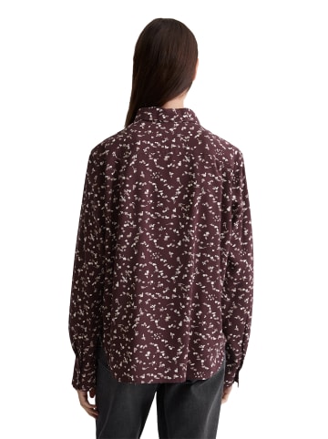 Marc O'Polo Allover-Print-Bluse regular in Dark Brown