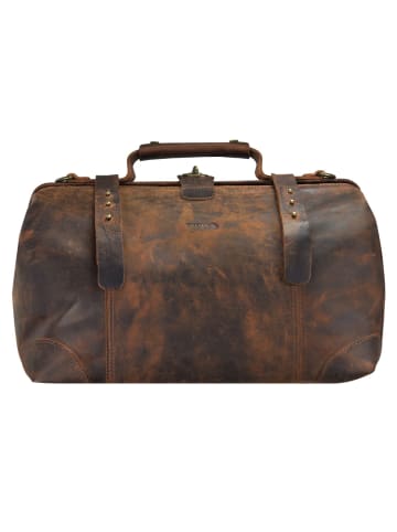 Greenland Nature Classic Bügeltasche Doktorkoffer Leder 41 cm in brown