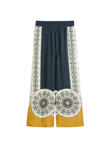 Marc O'Polo Print-Hose wide in multi/muted blue
