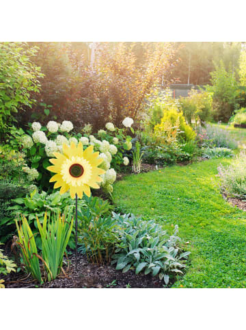 5 x Windrad Sonnenblume in Gelb