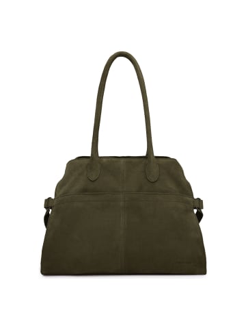 FREDs BRUDER Softly Schultertasche Leder 40 cm in forest green