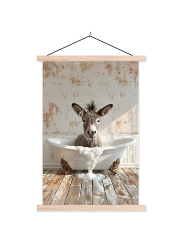 MuchoWow Lehrtafel / Wandbehang Weiß