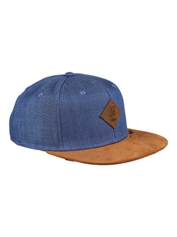 DJINNS Snapback Cap Linen 2015 in blau-schwarz