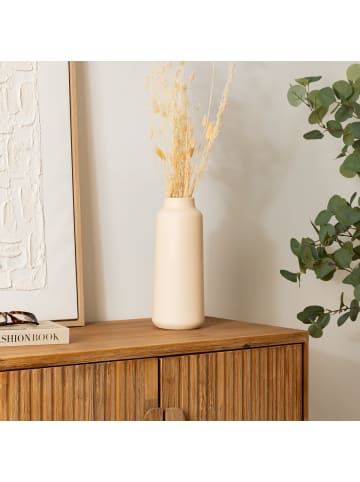 Atmosphera Créateur d'intérieur Keramikvase TILA in Beige, Ø 12 cm