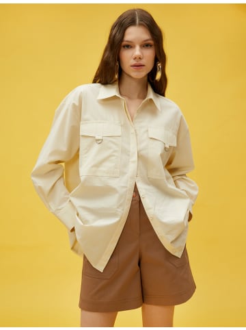 KOTON Shirt in Grauweiß