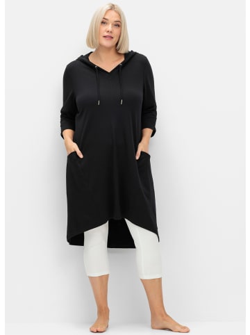 sheego Shirtkleid in schwarz