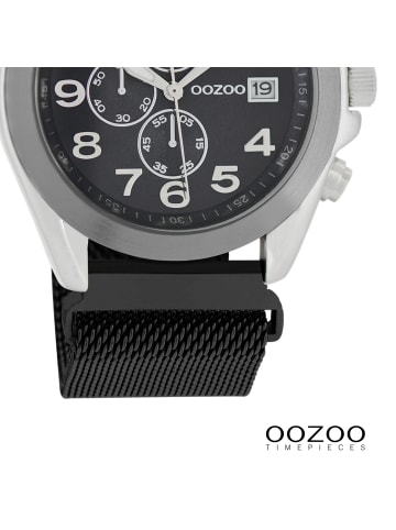 Oozoo Analog-Armbanduhr Oozoo Timepieces schwarz groß (ca. 40mm)