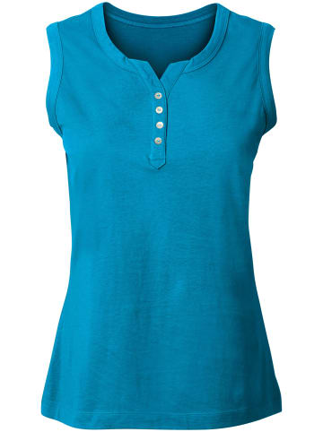 Sieh an! Shirttop in türkis