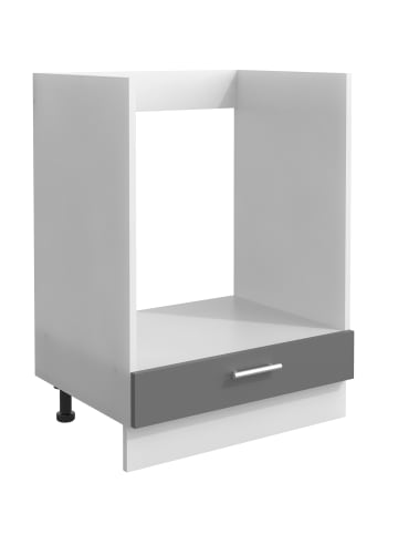 VCM  Ofenschrank Breite 60 cm Küche Esilo F in Weiß / Anthrazit