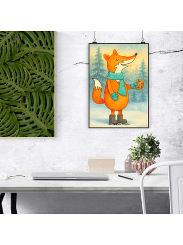 Mr. & Mrs. Panda wanddeko Fuchs Keks Design ohne Spruch in Weiß