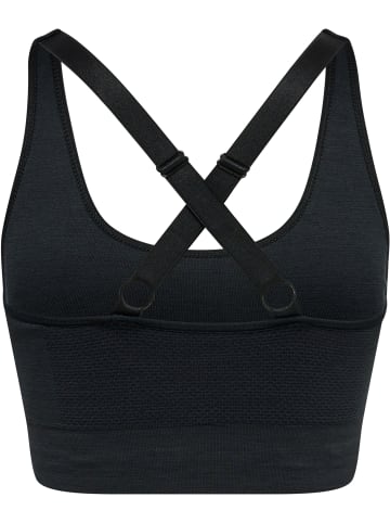 Hummel Hummel Top Hmlclea Yoga Damen Atmungsaktiv Feuchtigkeitsabsorbierenden Nahtlosen in BLACK MELANGE