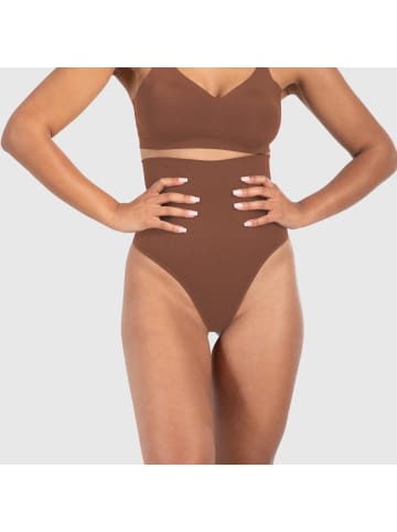SMILODOX High Waist String Nysa in Braun