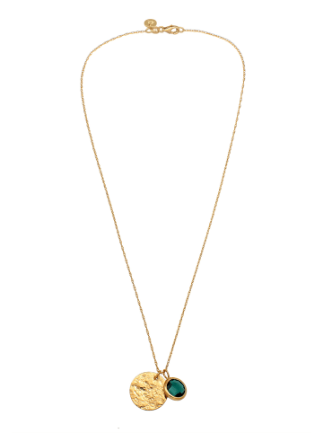 Elli Halskette 925 Sterling Silber Plättchen in Gold