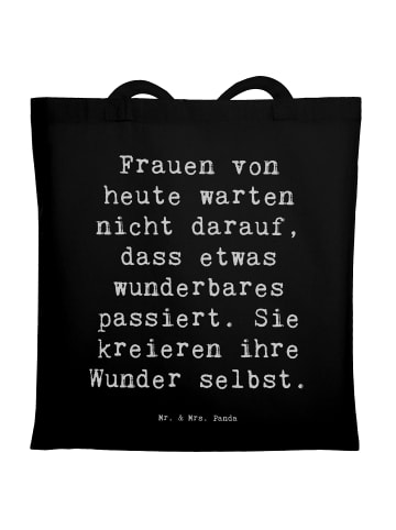 Mr. & Mrs. Panda Stoffbeutel Spruch Hoffnung schaffen mit Spruch in Schwarz