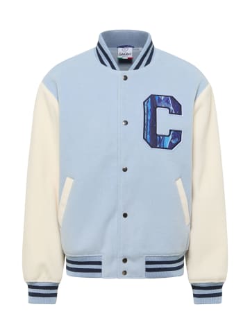 Carlo Colucci Sweatjacke Faye in Hellblau