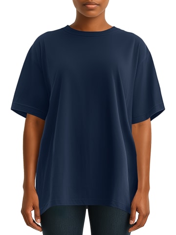 Reichstadt Reichstadt Regular Fit T-Shirt Damen Shoulder Drop 25RSW071 Dark Blue XXL