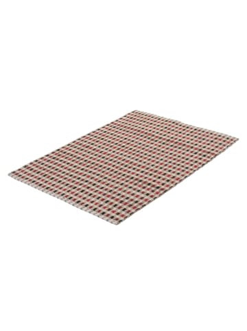 Kayoom Kurzflor Teppich Chess 110 in natur - creme - rechteckig