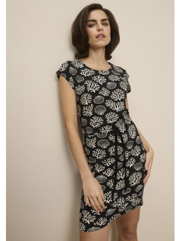 Tamaris Jerseykleid in schwarz + gemustert