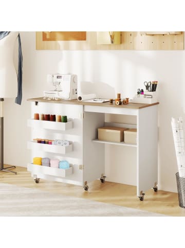 COSTWAY 2 in 1 Nähtisch Beistelltisch klappbar in Andere