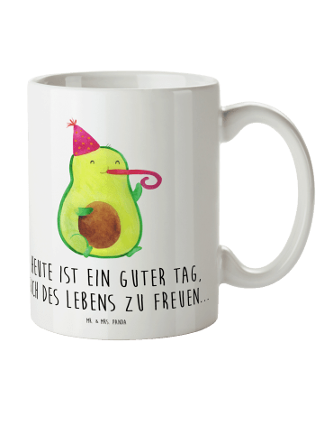 Mr. & Mrs. Panda Kindertasse Avocado Feier mit Spruch in Weiß