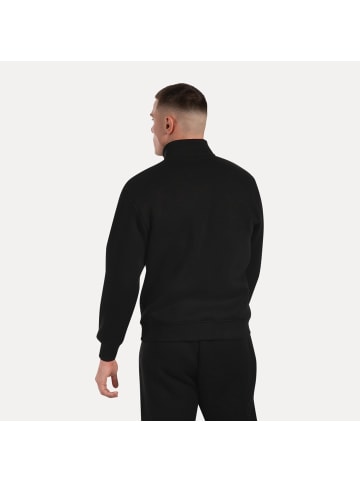 SMILODOX Half Zip Sweatshirt Jago in Schwarz