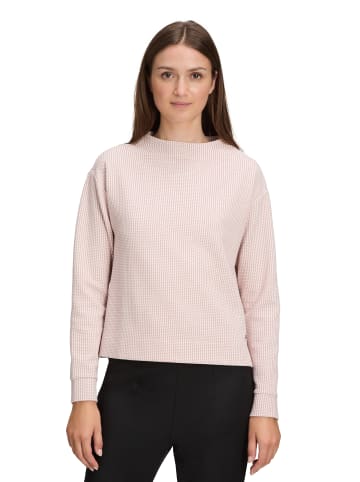 BETTY & CO Sweatshirt mit Struktur in Rosé/Cream