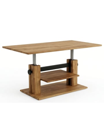 Feldmann-Wohnen Couchtisch C-20 Eiche geölt 110 / 62 / 48-64cm