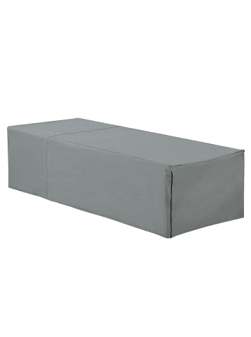 Beliani Regenschutzhülle CHUVA in Grau - (W) 205 x (H) 50 x (L) 75 cm