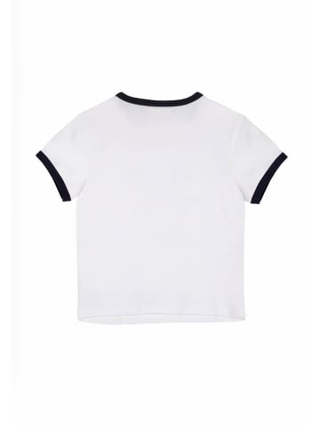 Juicy Couture Juicy Couture THE ARCHED FOOTBALL RINGER T-SHIRT in white