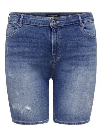 ONLY Carmakoma Jeans-Shorts in Medium Blue Denim