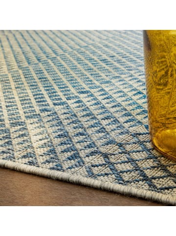 obsession Kurzflor Teppich Nautic 887 in blau - rechteckig