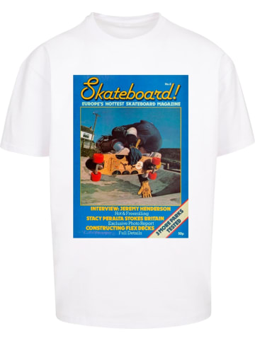 Merchcode T-Shirt "The Skateboard Magazine Cover No 8 Oversize Tee" in Weiß