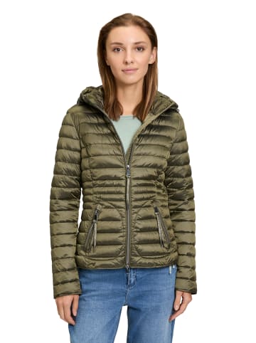 CARTOON Steppjacke mit abnehmbarer Kapuze in Olive Night