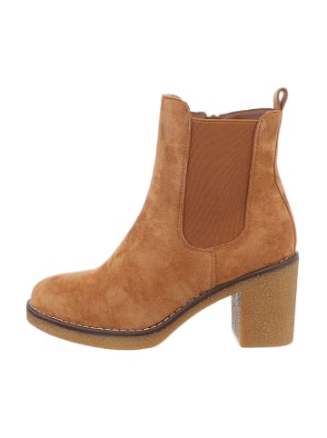 Ital-Design Stiefelette in Camel