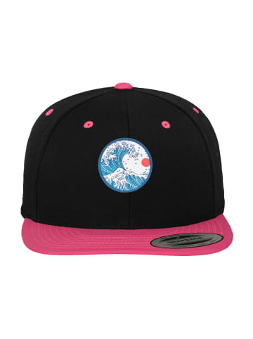 F4NT4STIC Snapback 2-Tone Kanagawa in blk_neonpink