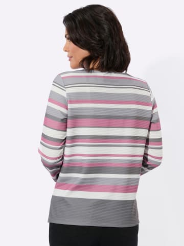 WITT WEIDEN Rundhals-Shirt in altrosa-grau-bedruckt
