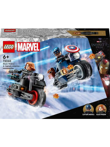 LEGO Bausteine Marvel Super Heroes 76260 Black Widow & Captain America Motorräder
