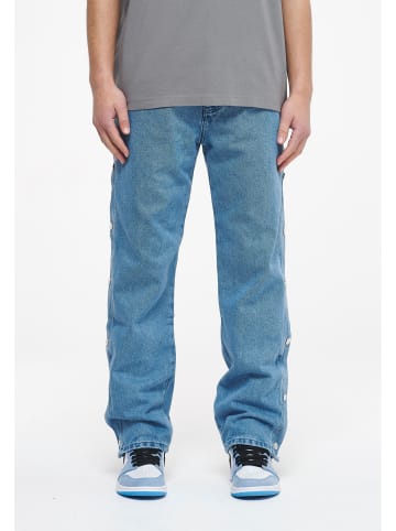 2Y Studios 2Y Studios Herren 2Y Premium Buttoned Straight Jeans in blue