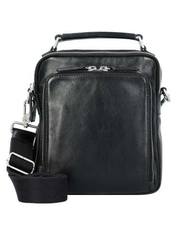 PICARD Buddy Schultertasche Leder 23 cm in schwarz
