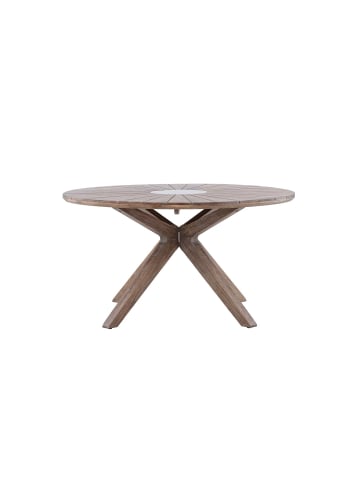 ebuy24 Gartentisch Rosario Braun 140 x 140 cm