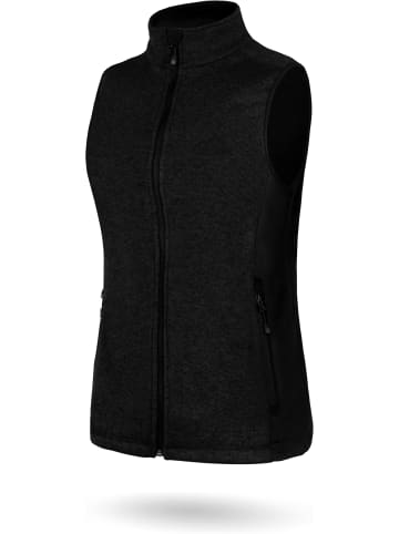 Normani Outdoor Sports Damen Strickweste „Kashechewan“ in Schwarz