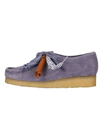 Clarks Schnürschuhe Wallabee in 4101D Purple Interest