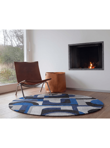 Louis de Poortere Teppich Weimar Blue in Blau