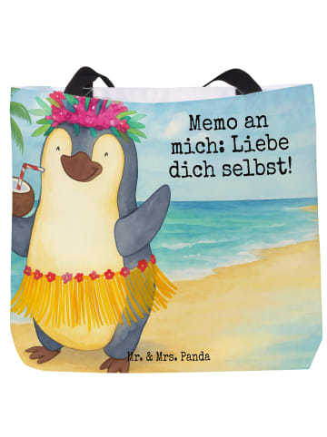 Mr. & Mrs. Panda Reisetasche Pinguin Kokosnuss Design mit Spruch in Weiß