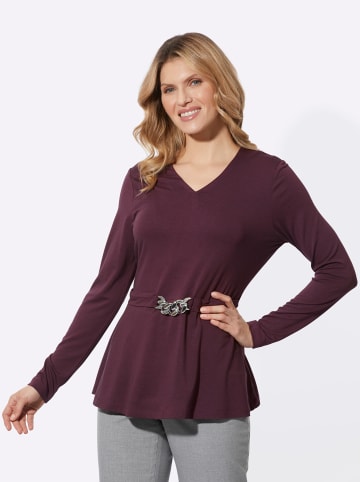Sieh an! Langarm-Shirt in burgund