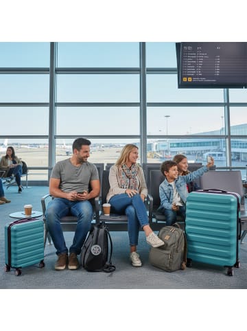 relaxdays 2-tlg. Kofferset in Petrol